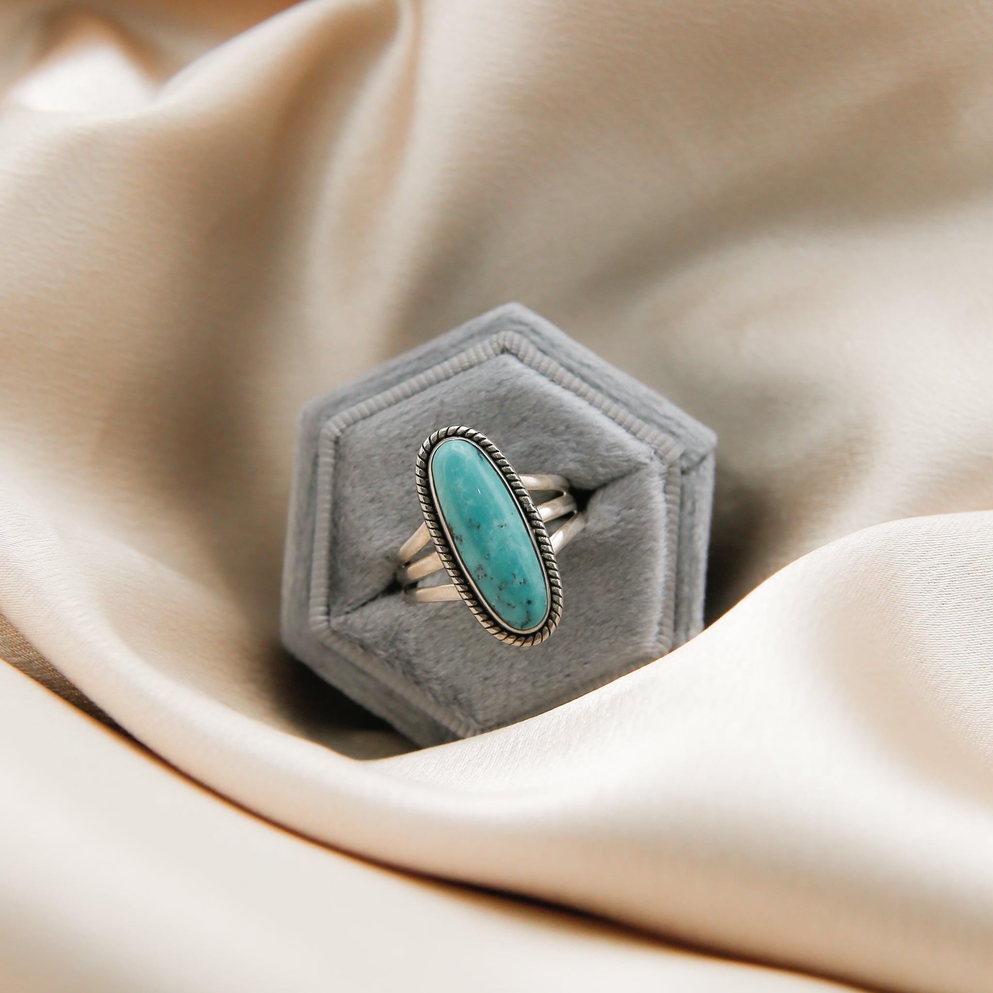 Kingman Turquoise Ring  | Sz 8