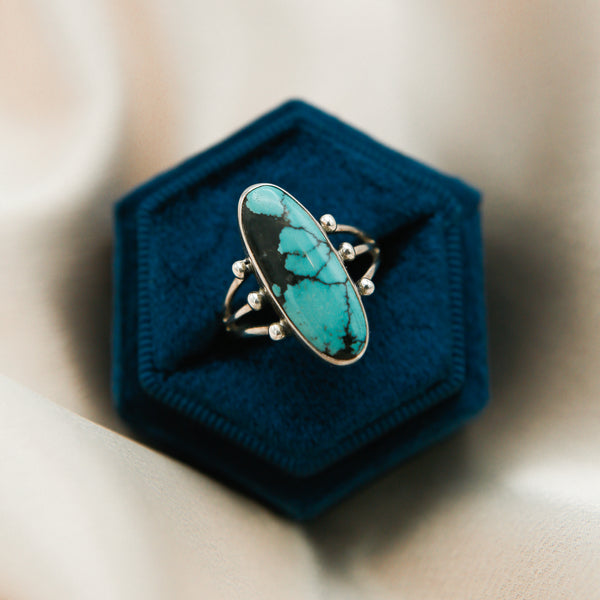 New Lander Turquoise Ring  | Sz 8