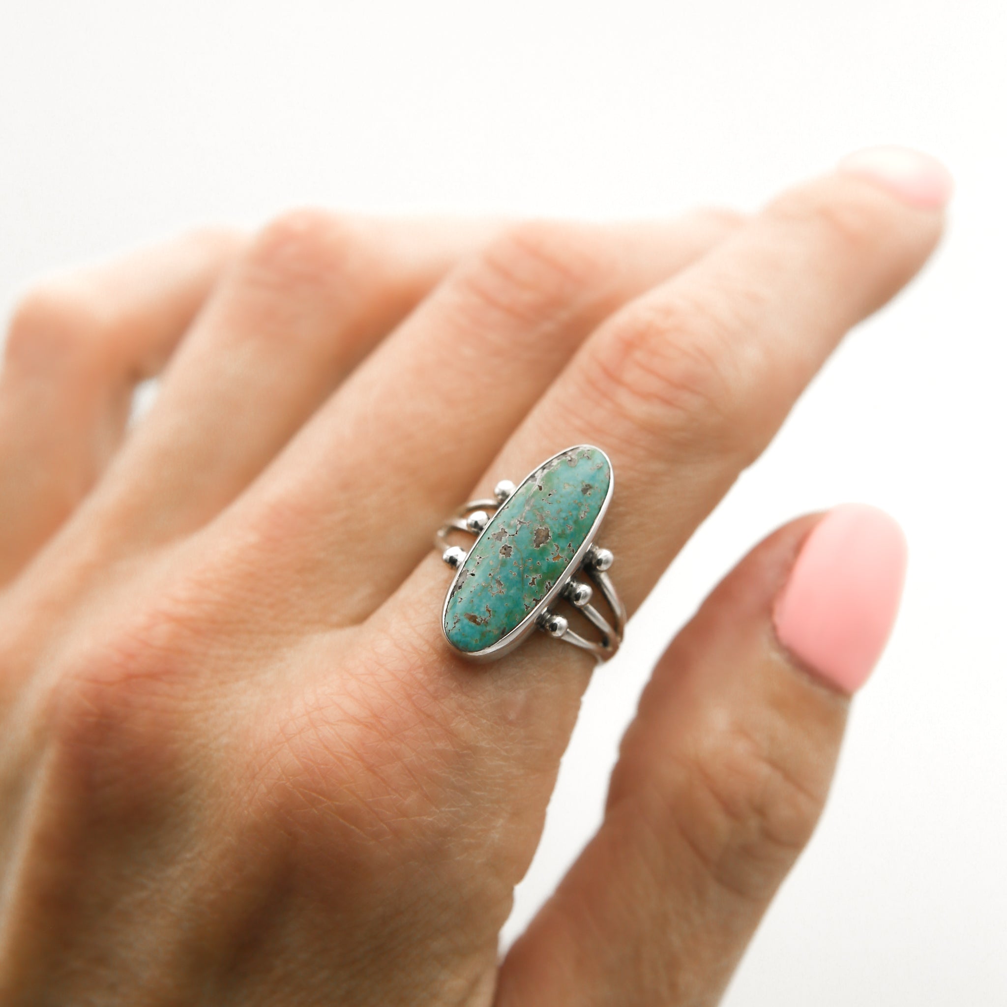 Kingman Turquoise Ring  | Sz 8