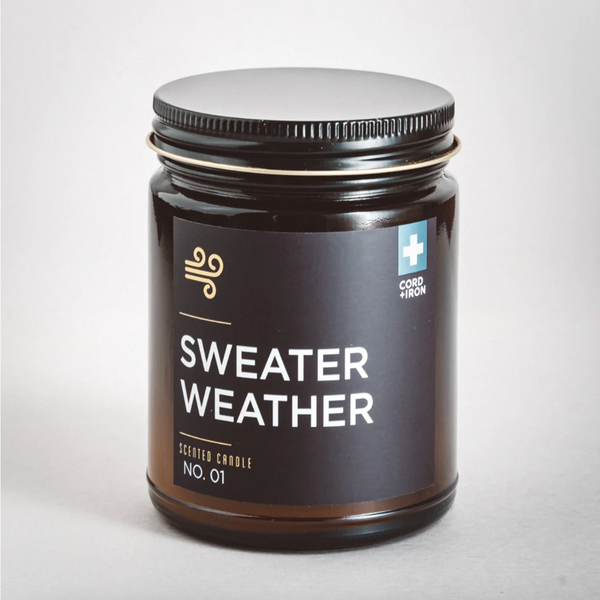 Cord + Iron Candle | Amber Jar | Sweater Weather