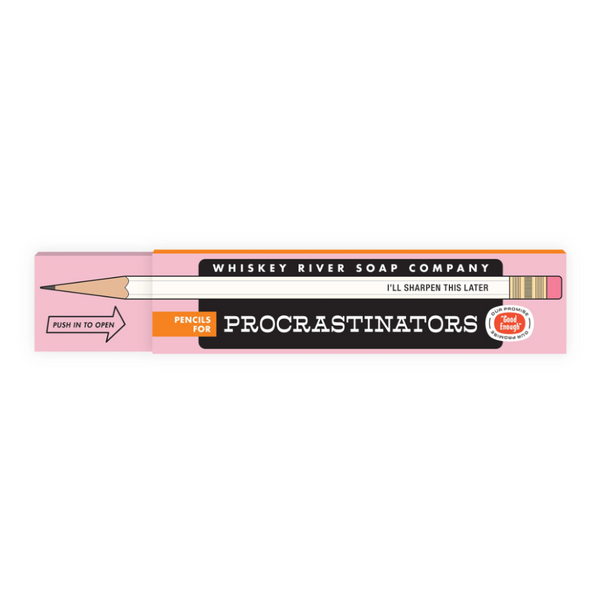 Procrastinators Funny Pencil Set | Whiskey River Soap Co.