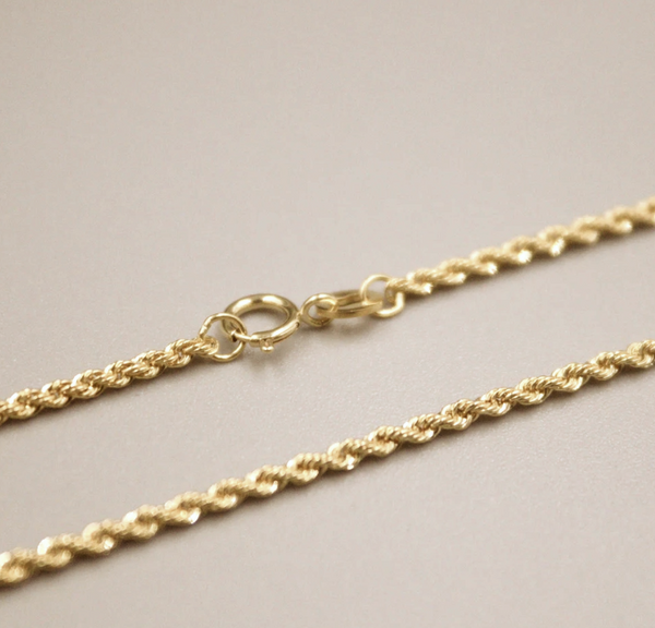 Vintage 14k Hollow Gold Chain Bracelet