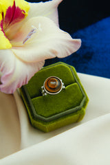 Spherical Tiger's Eye Ring | Size 7