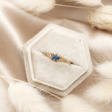 Antique Blue Sapphire Ring | Size 7
