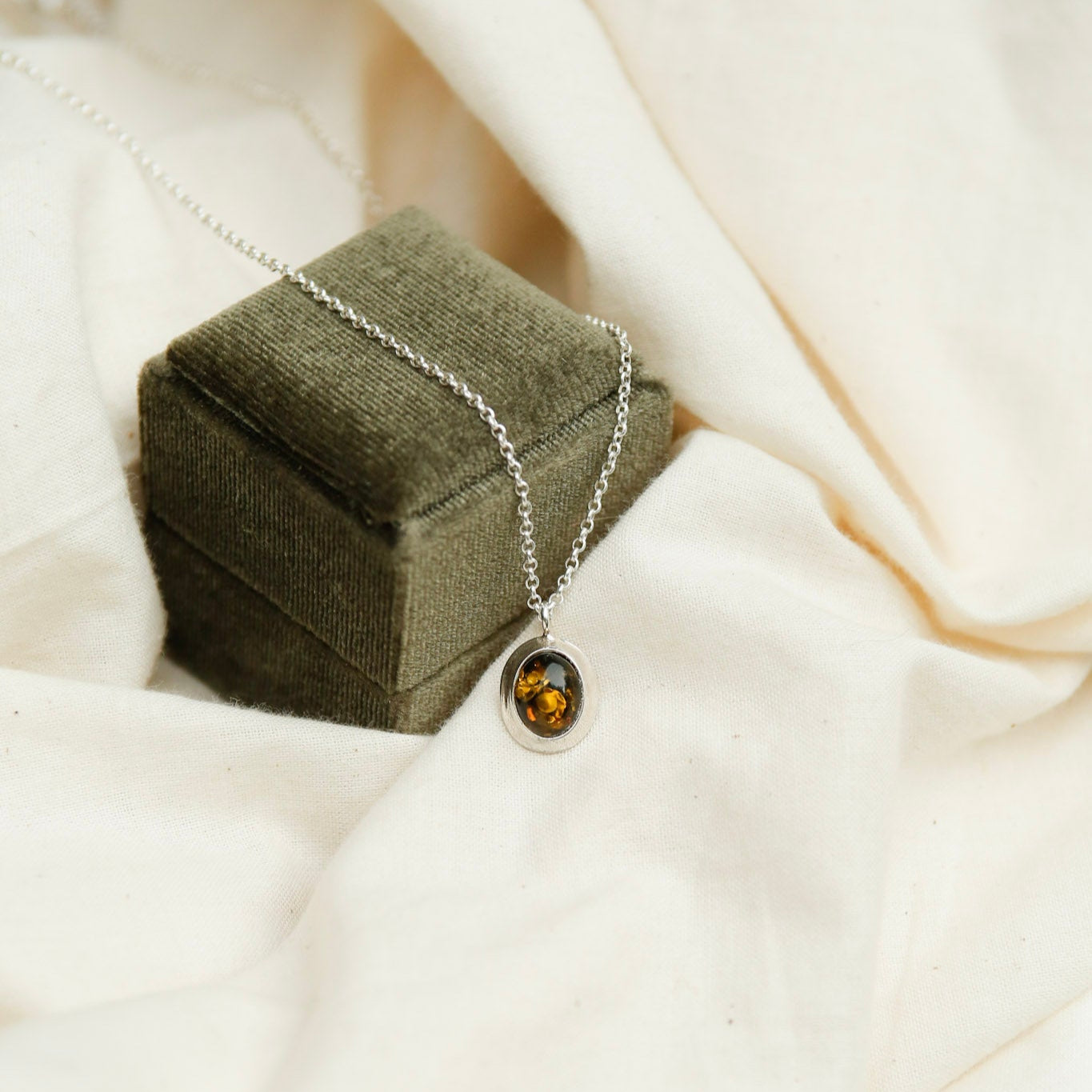 Reconstructed Amber Pendant