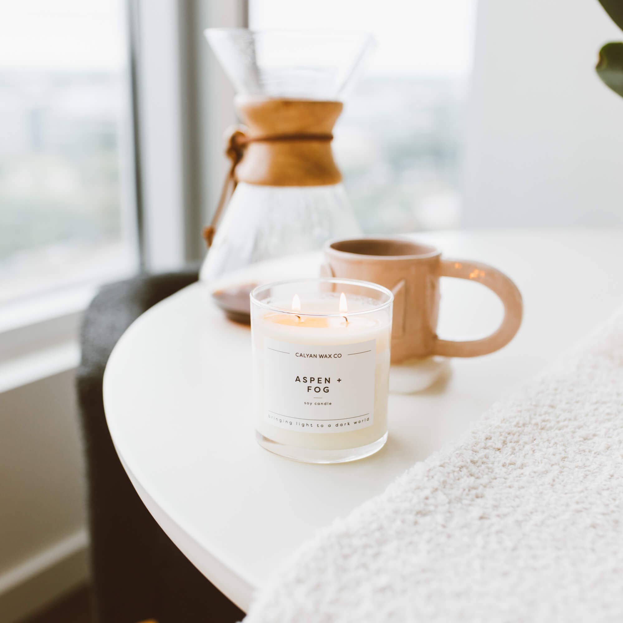 Aspen + Fog - Glass Tumbler Soy Candle