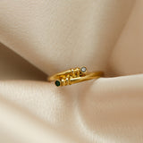 1970s Modern Bypass Ring | sz 7