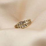 14K Champagne Diamond Ring | sz 7.25