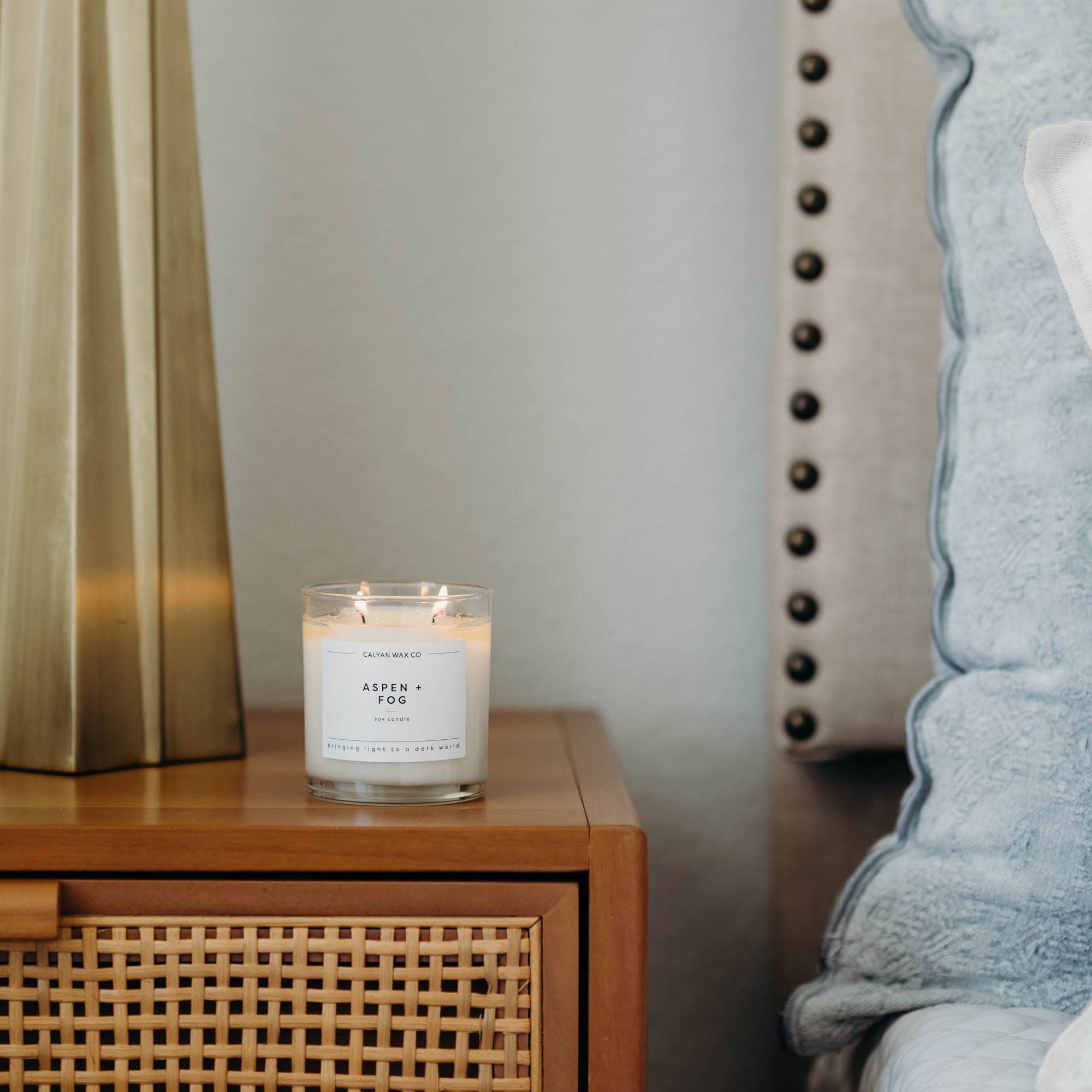 Aspen + Fog - Glass Tumbler Soy Candle