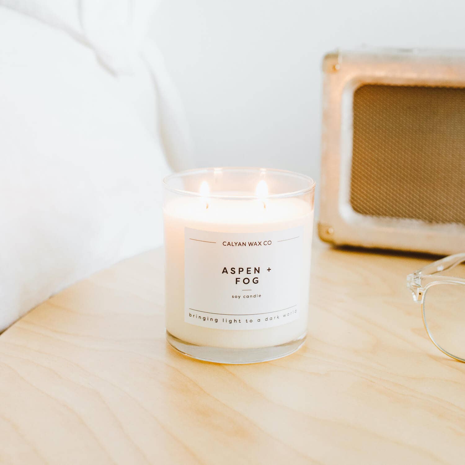 Aspen + Fog - Glass Tumbler Soy Candle