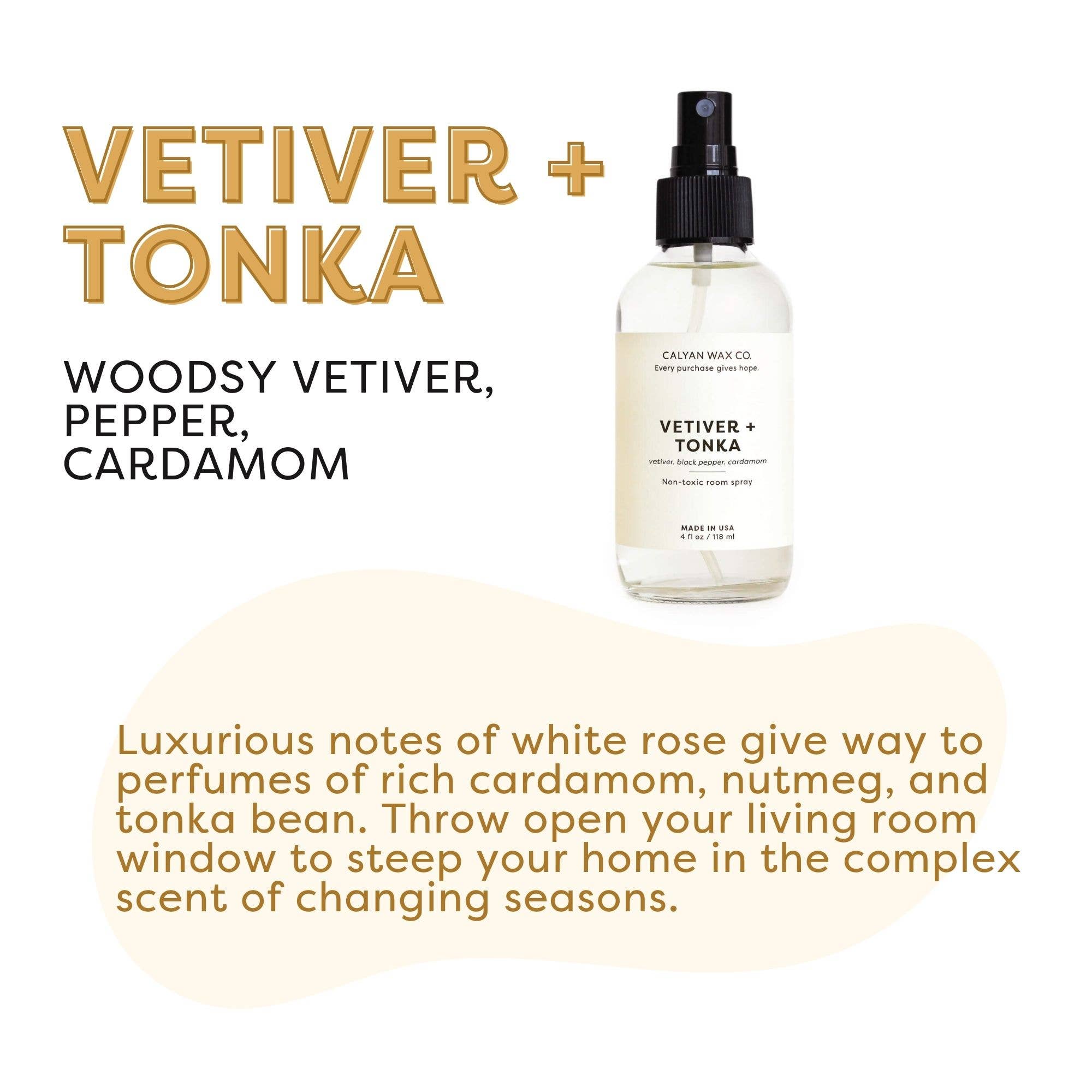 Vetiver + Tonka - Room Spray