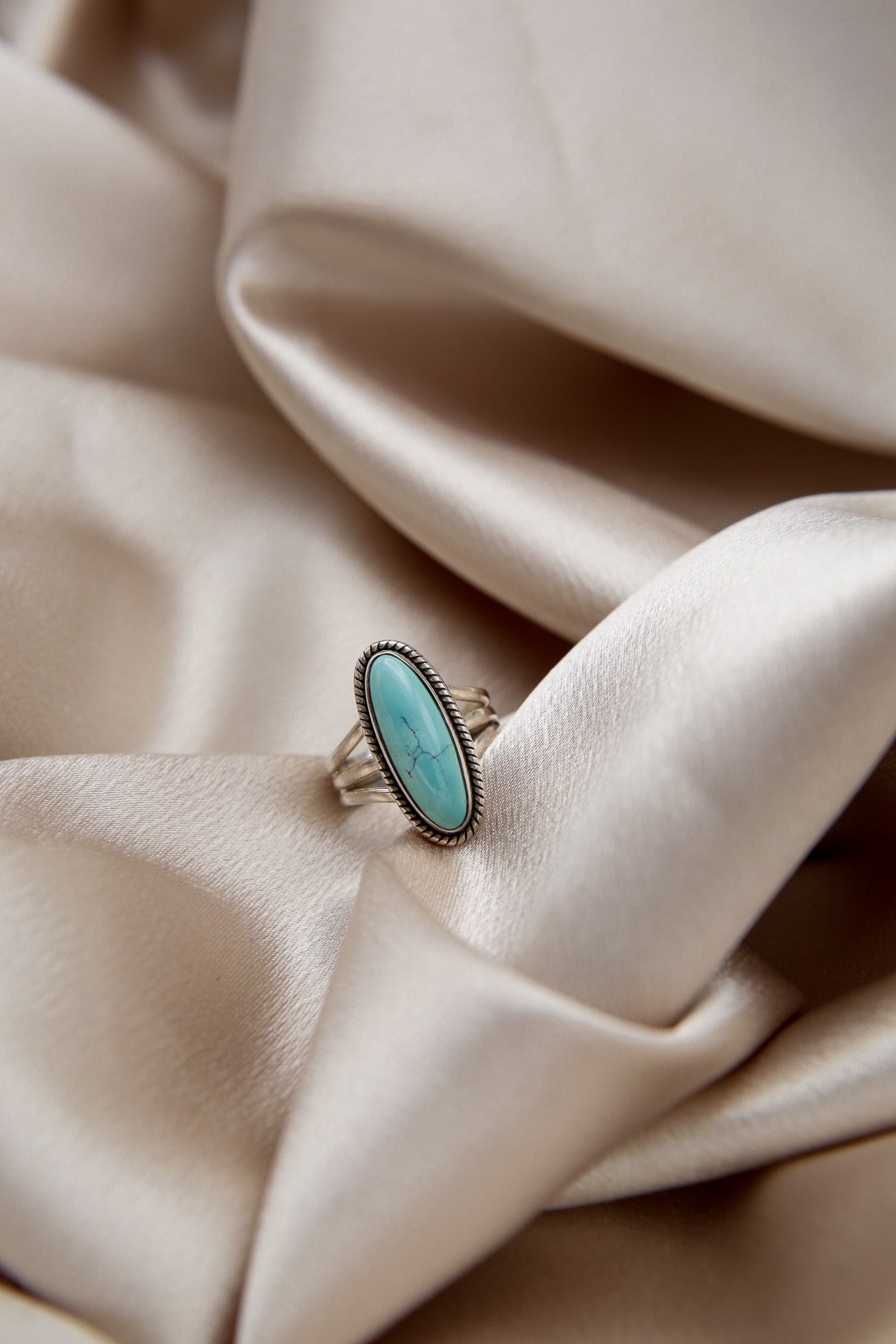 Sterling Silver Turquoise Ring | Sz 8