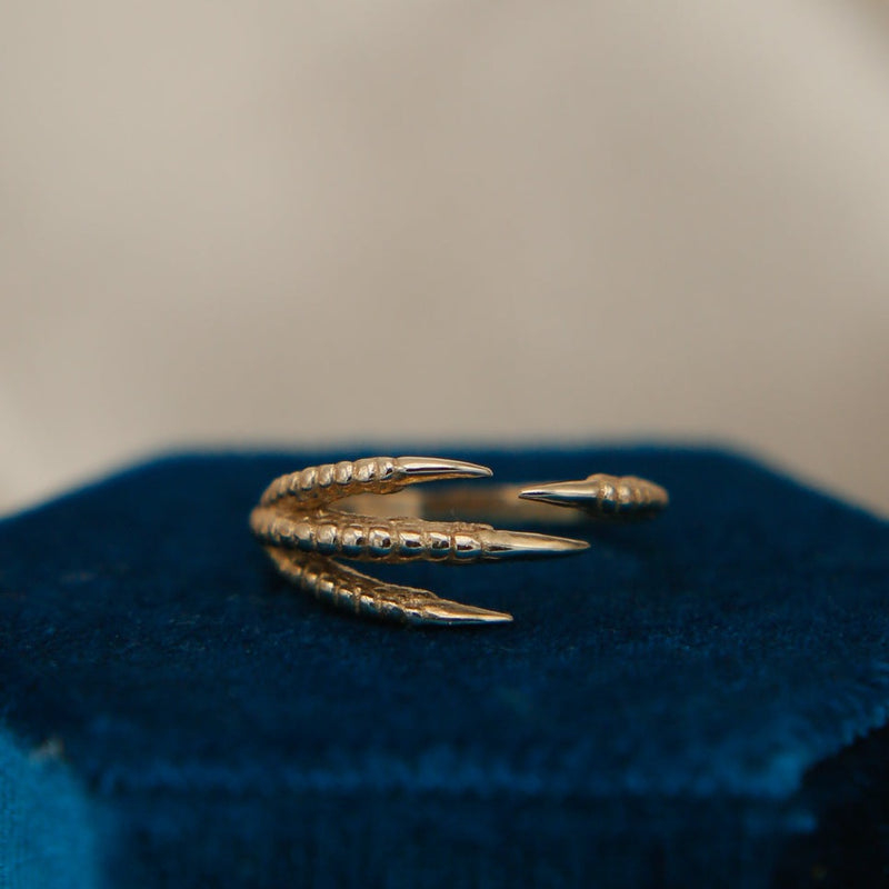 bronze claw ring