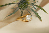 wavy chunky engagement ring by Milwaukee Custom Fine Jewelry Company Cival 