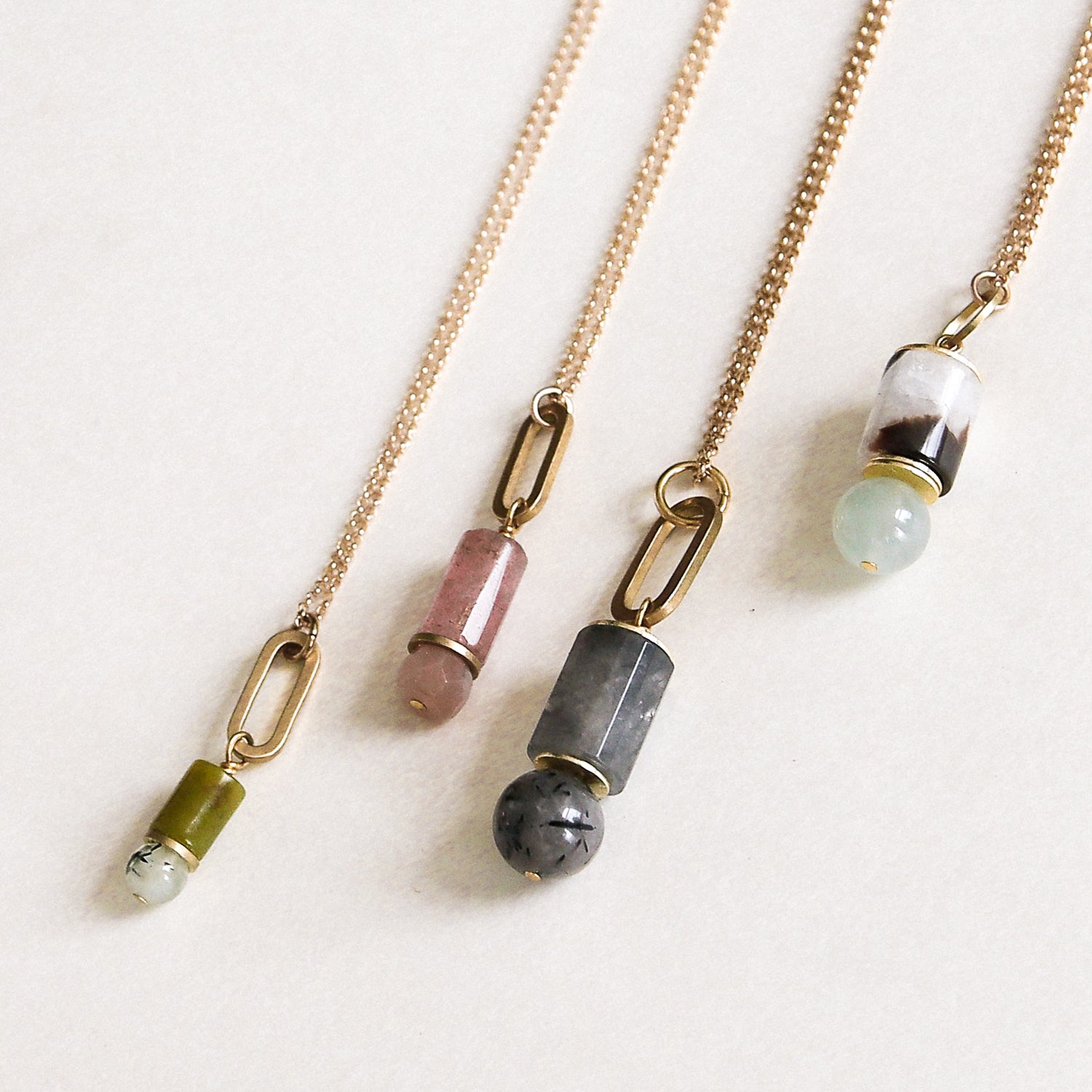 Lenna Stone Stack Necklace