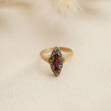 14k Marquise Rosy Ring