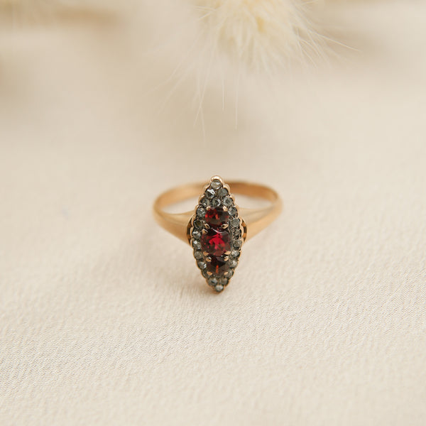 14k Marquise Rosy Ring