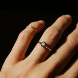 14k Elevated Opal Ring | sz 6.25