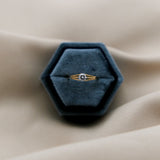 Antique 18K Natural Diamond Solitaire Ring | Sz 5.5