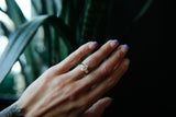1980s 10K Moissanite Marquise Ring | Size 6.5