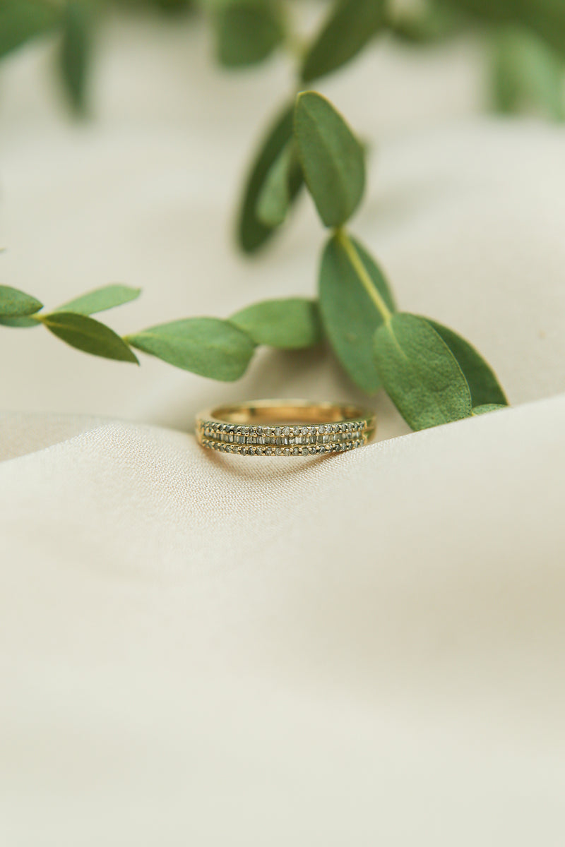 1980s 10K Diamond Band | Sz 6