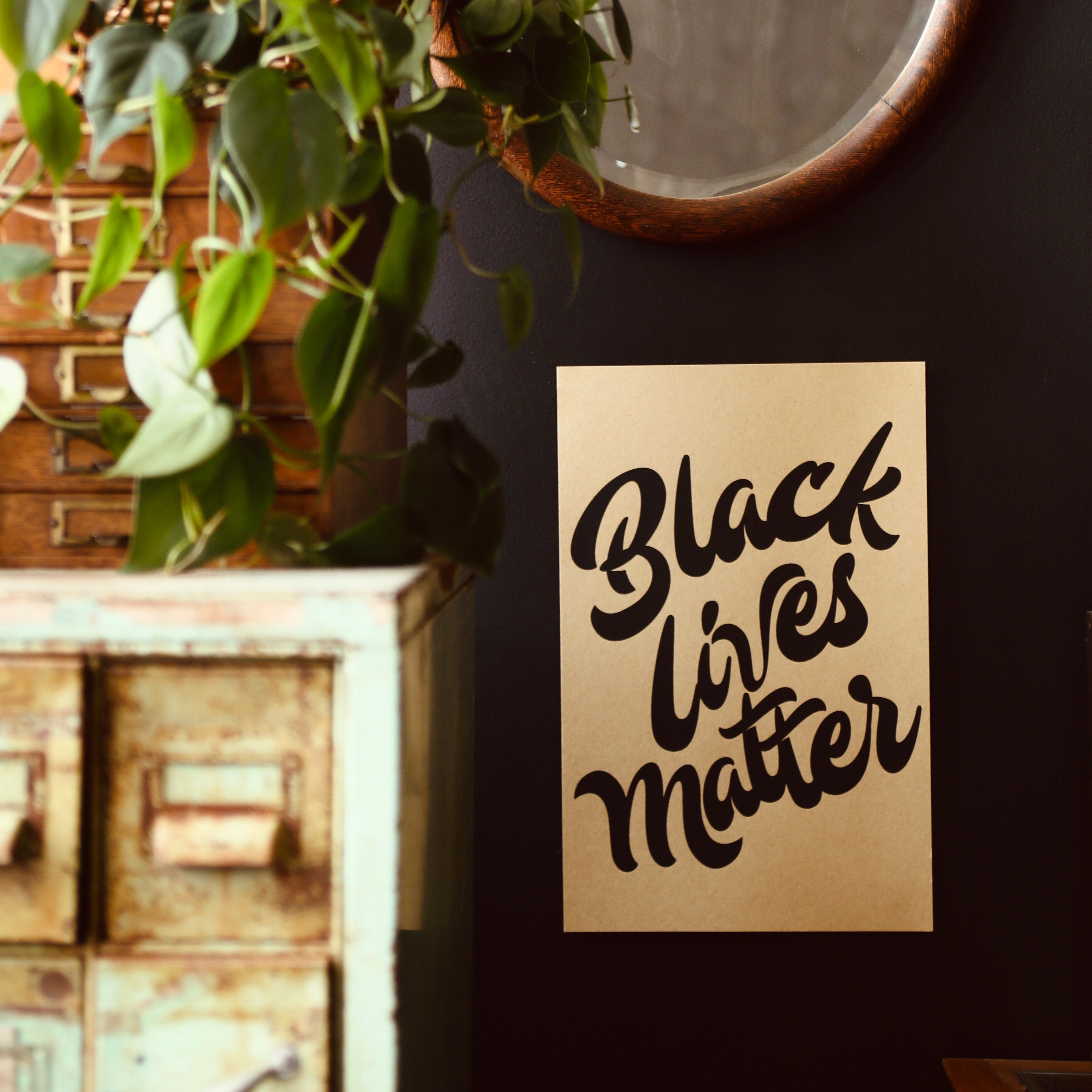 Local Jewelry Design Company, Retail store and Studio making a difference in our local community. Black Lives Matter poster designed by CIVAL Collective. Donations go to BLOC. Screen Printing by Split Fountain Press Milwaukee WI creative printing company. Women Owned businesses supporting MKE Black Communities.