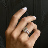 Green Amethyst Ring | sz 7