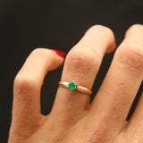 1960's 14k Emerald Ring | Sz 6