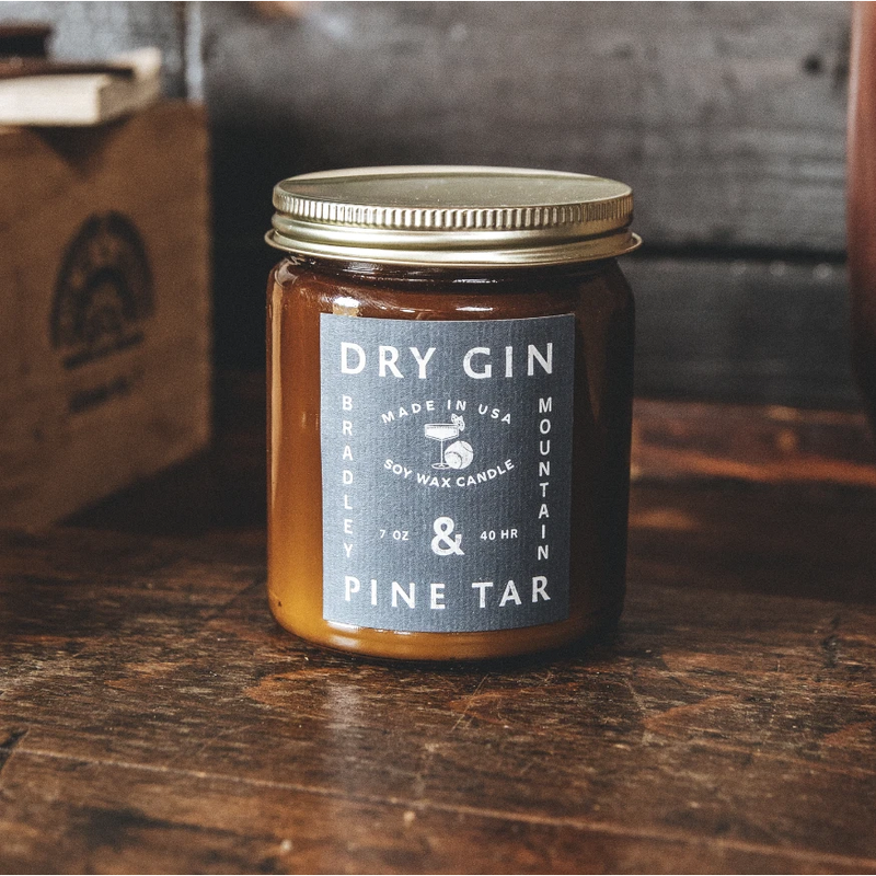 Dry Gin & Pine Tar Candle
