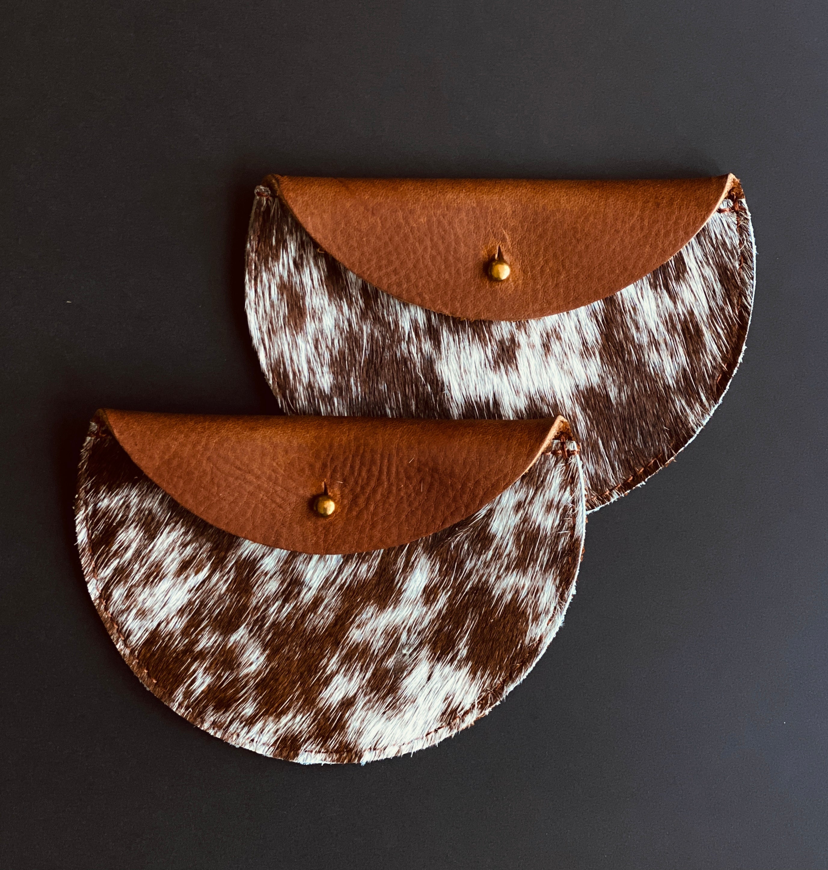 The Moon Cow Hide Coin Clutch | Jackalope Milk