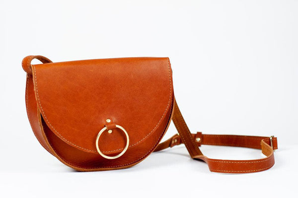 Leather Saddle Crossbody  | Jackalope Milk
