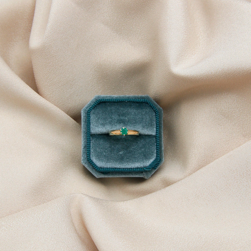 1960's 14k Emerald Ring | Sz 6
