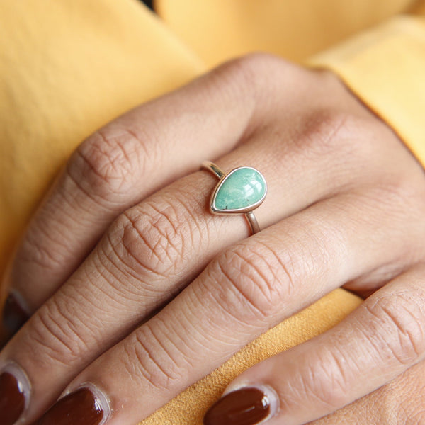 royston turquoise ring, large teardrop ring available at cival collective 