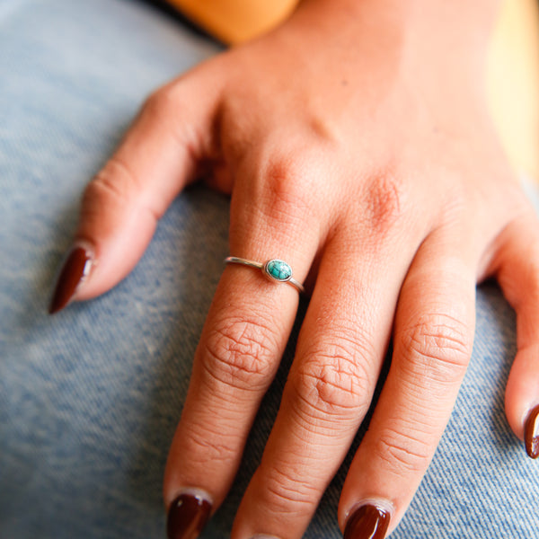 Royston Turquoise Ring | Small Oval