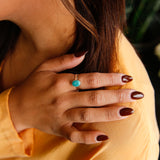 Royston Turquoise Ring | Medium Oval Stone