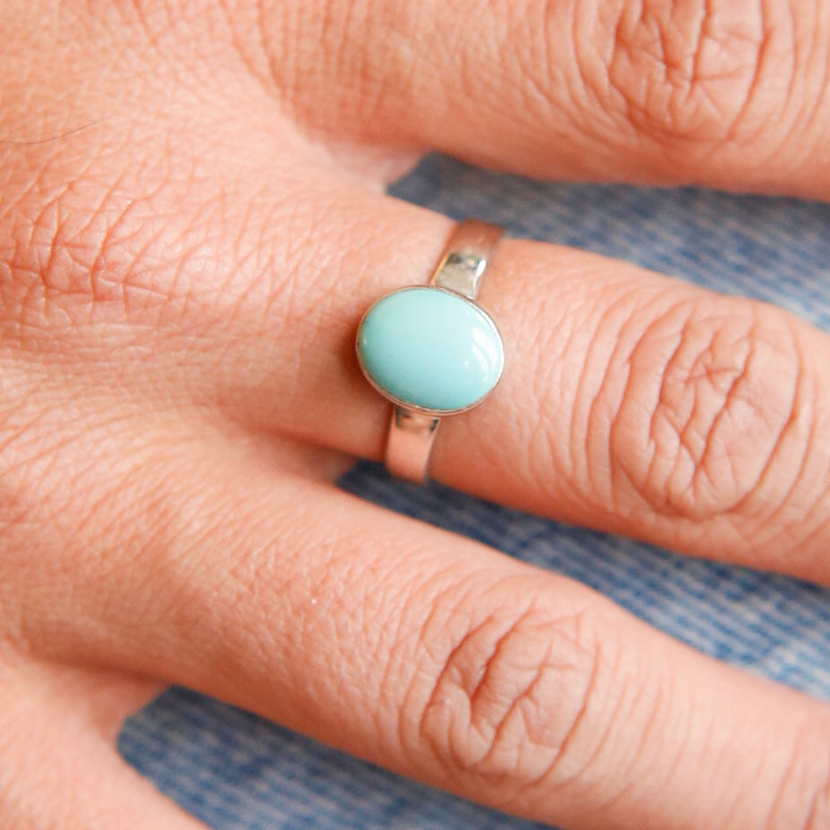 Royston Turquoise Ring | Medium Oval Stone