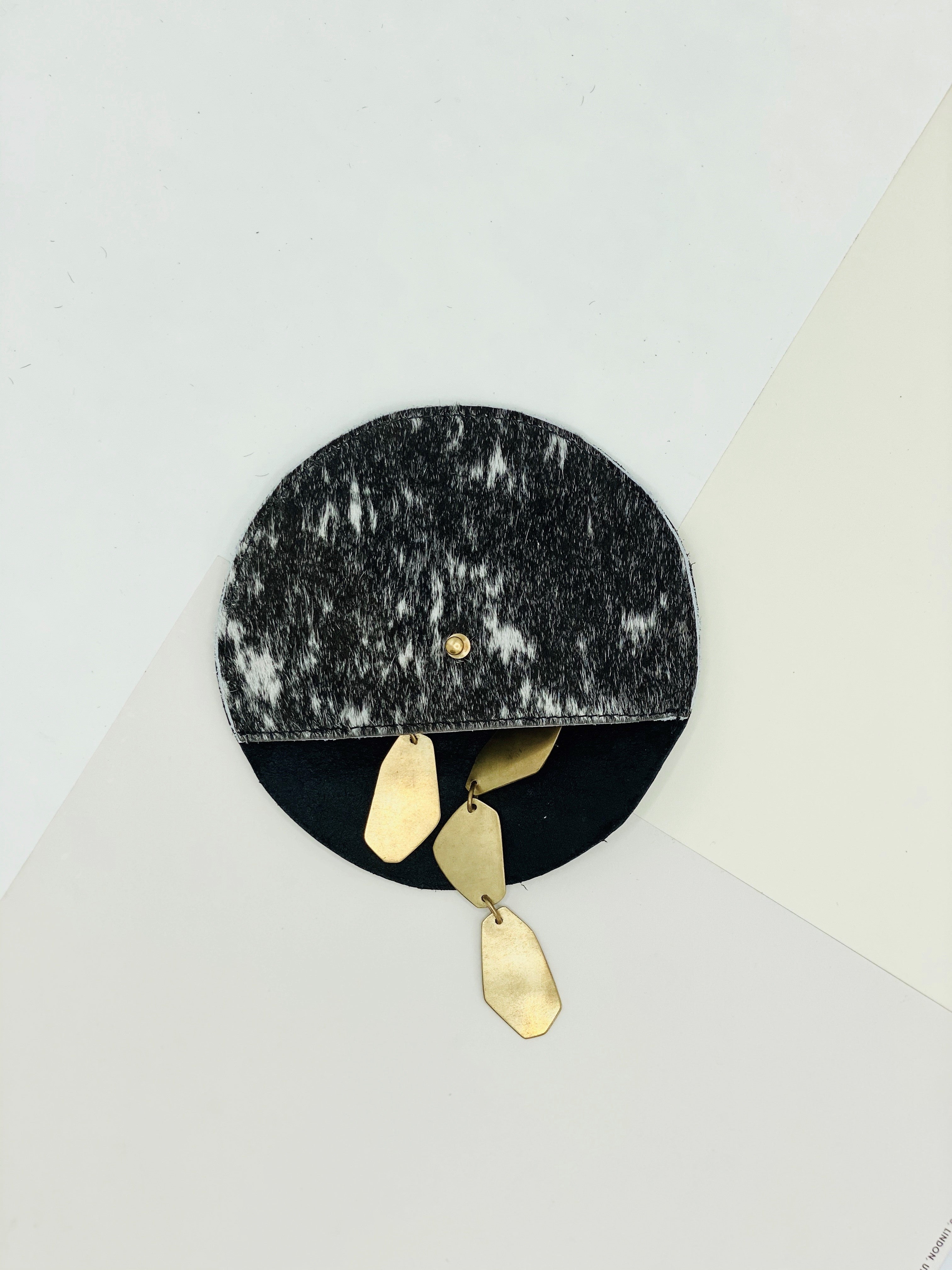 The Moon Cow Hide Coin Clutch | Jackalope Milk