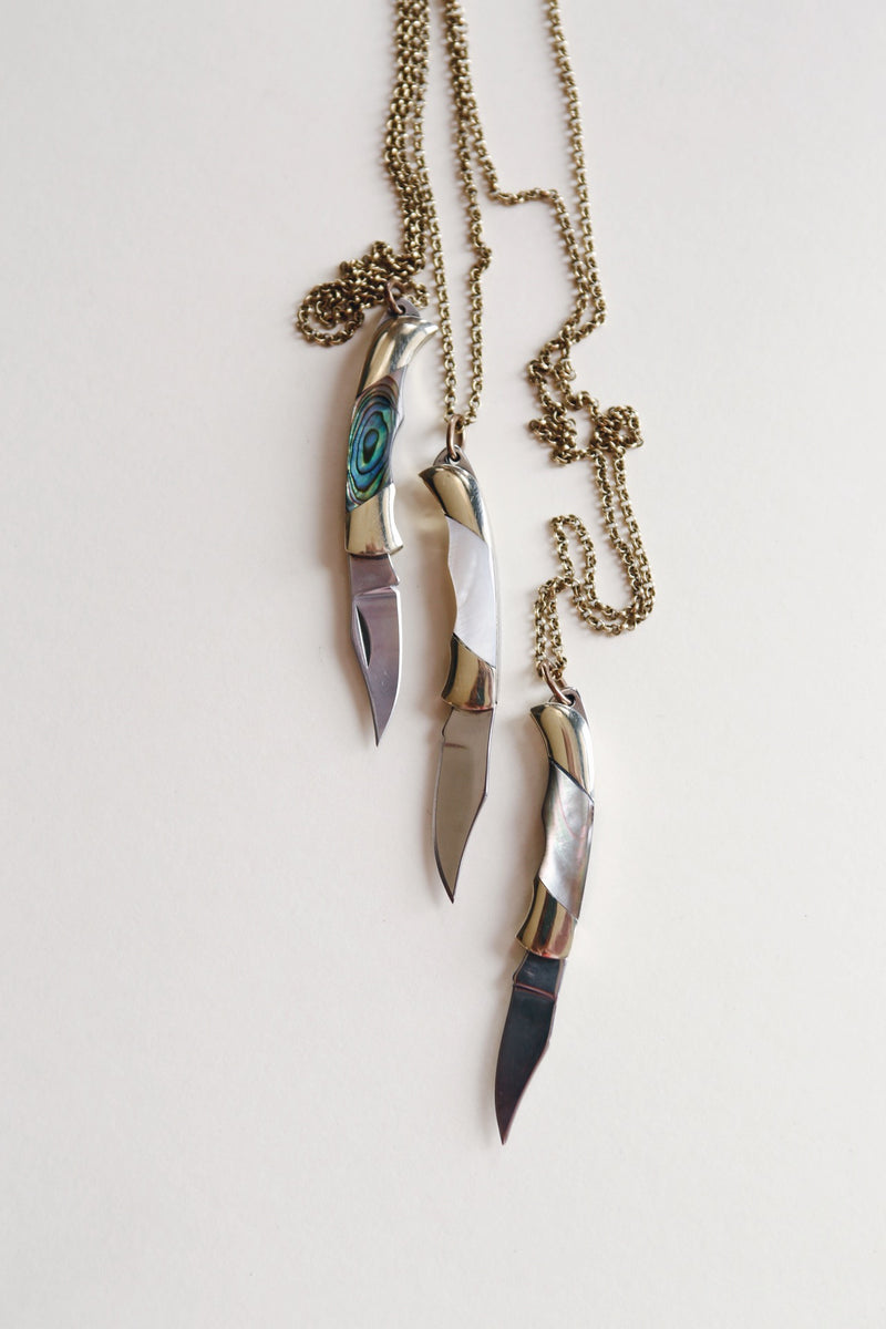 Pocket knife necklace made in the USA Milwaukee WI