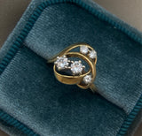 1920's Victorian Revival 14k Diamond Ring | Sz 4.75