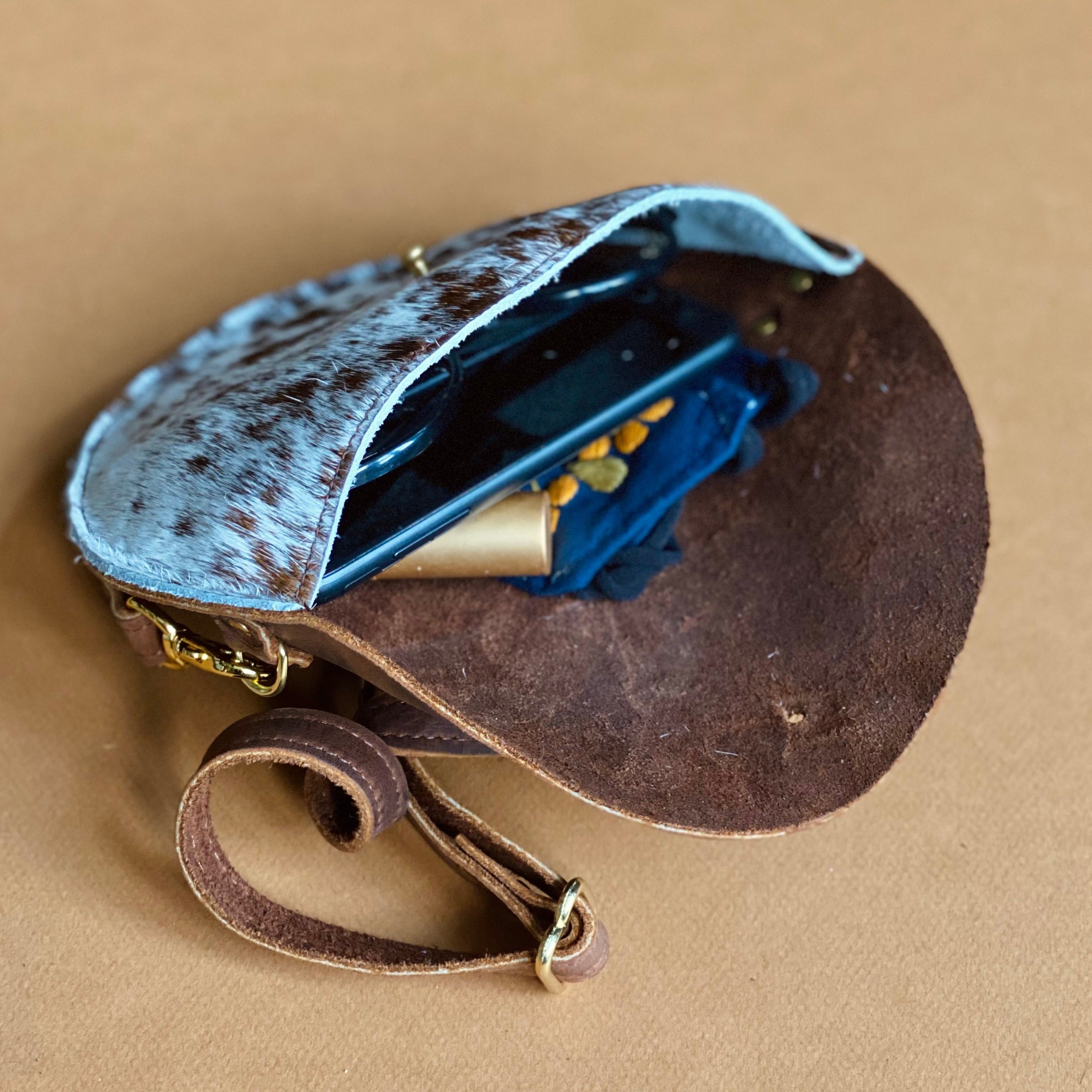 The Moon Cow Hide Hip Bag | Jackalope Milk