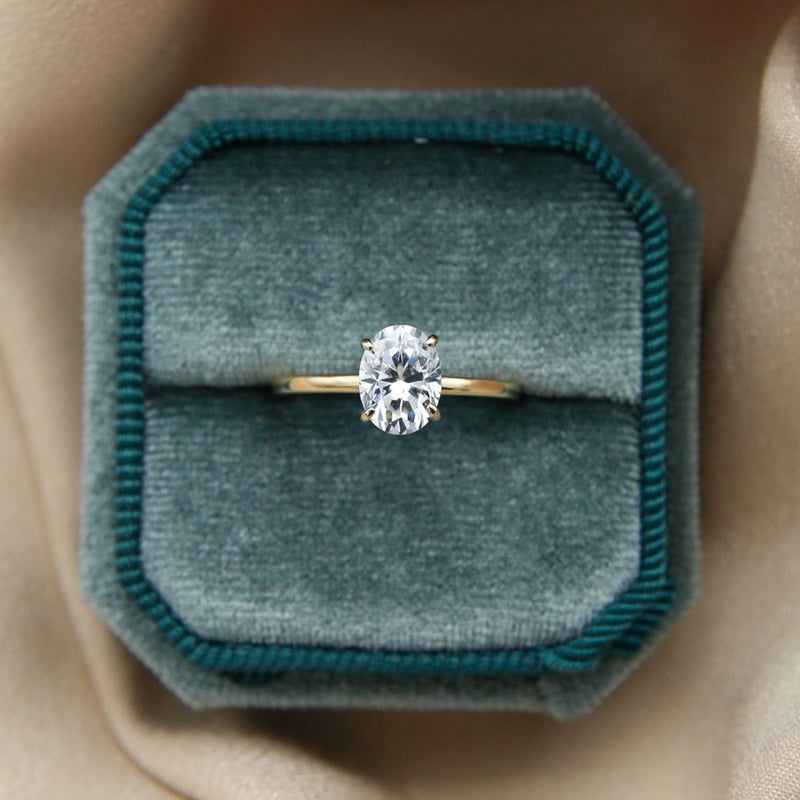 10K Yellow Gold Moissanite Solitaire